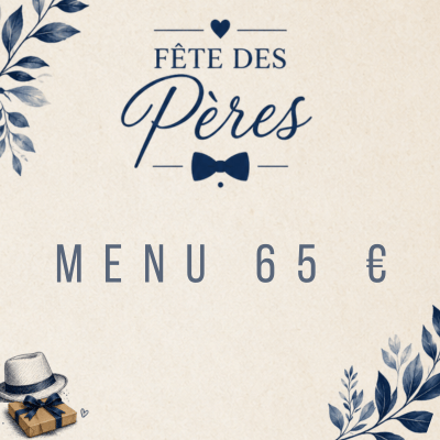 Menu fête des Pères 2026