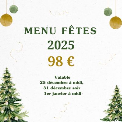 Menu Fêtes 2025